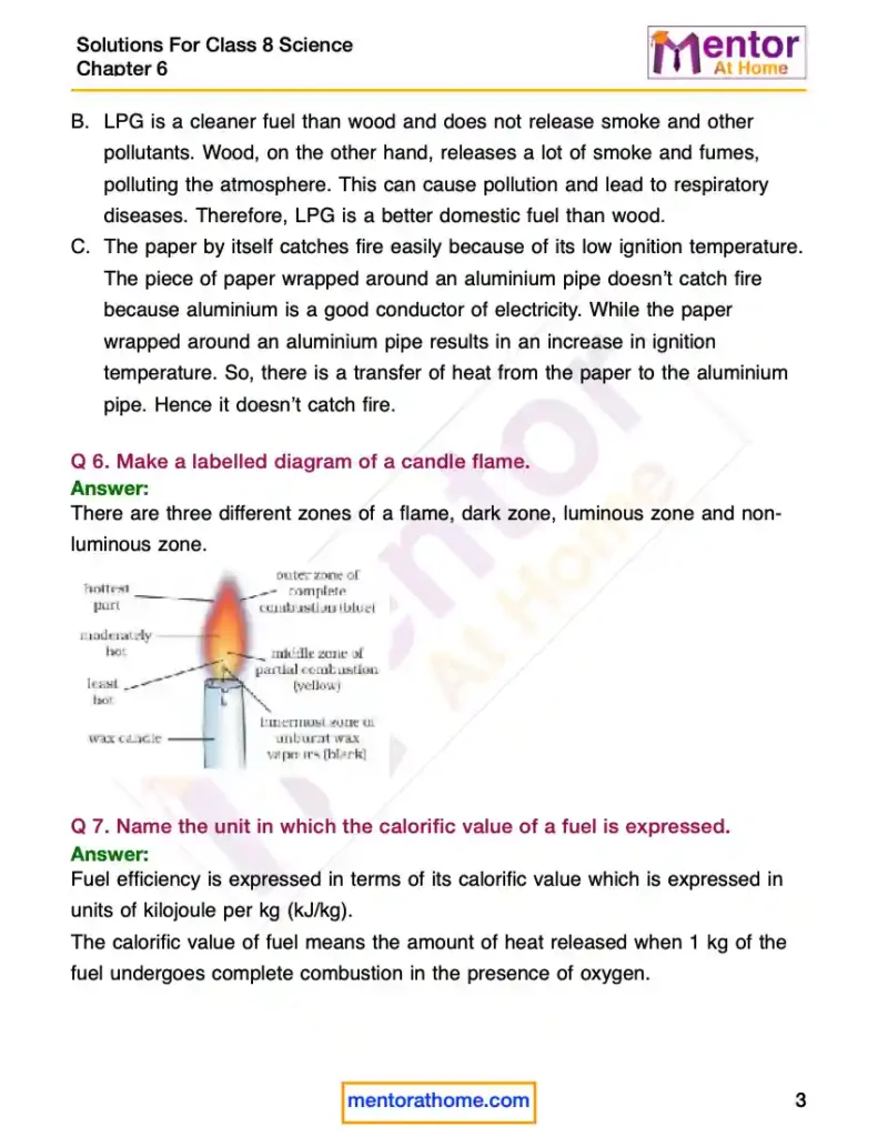 Solutions For Class 8 Science Chapter 6-3