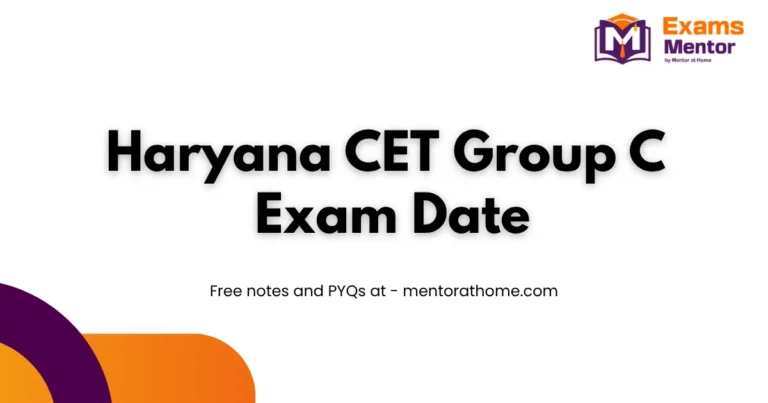 Haryana CET GROUP C Exams Date