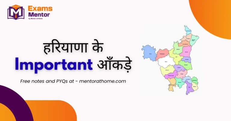 Haryana ke Important aakde